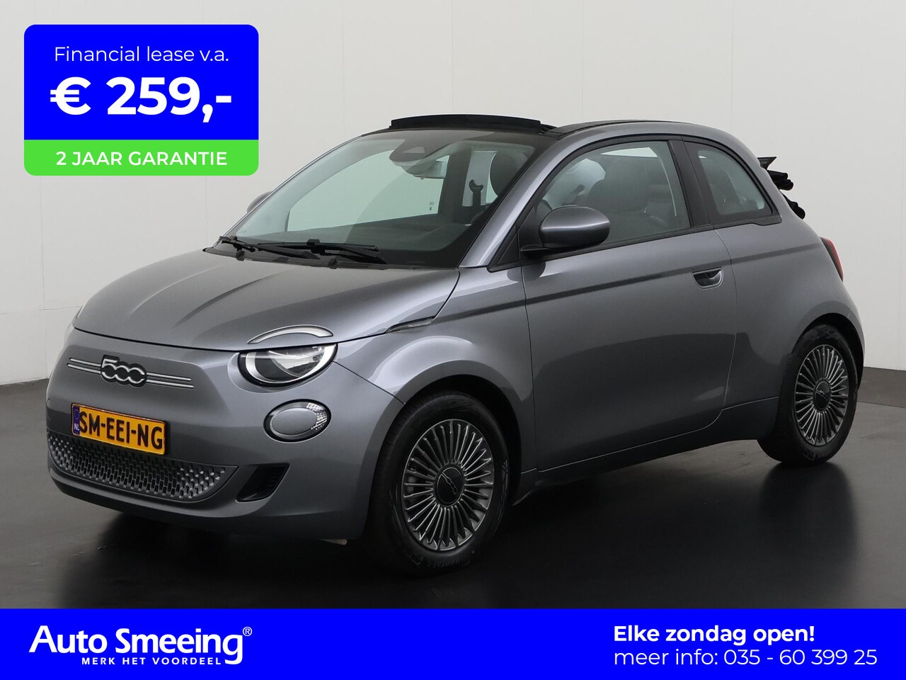 Fiat 500 C - Icon 42 kWh | Navigatie | Apple Carplay | Parkeersensor | Zondag Open! - AutoWereld.nl