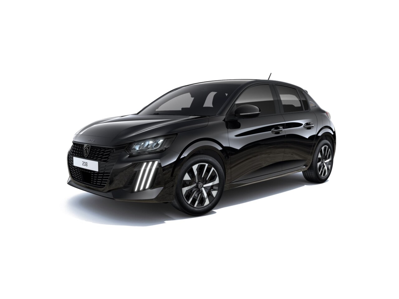 Peugeot 208 - Peugeot Style | Dashboard en deurpanelen in kunststof met carboneffect | Elektrisch verste - AutoWereld.nl