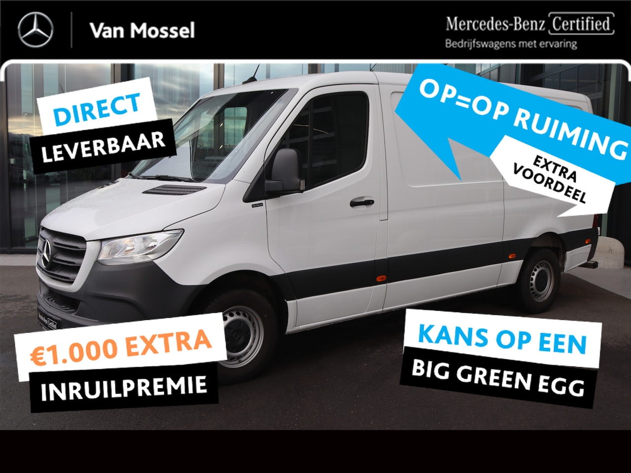 Mercedes-Benz Sprinter - 317 CDI L2H1 | AIRCO/CAMERA/APPLE-PLAY/3.500KG AHW/CRUISE | Certified . - AutoWereld.nl