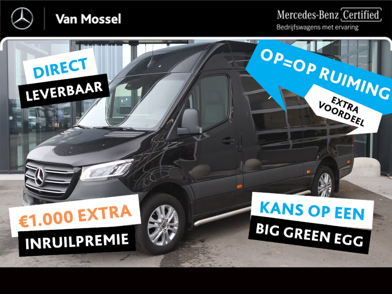 Mercedes-Benz Sprinter - 317 CDI Aut. L2H2 |AIRCO/NAVI MBUX 10.25"/CAMERA/3500KG AHW |Certified . - AutoWereld.nl