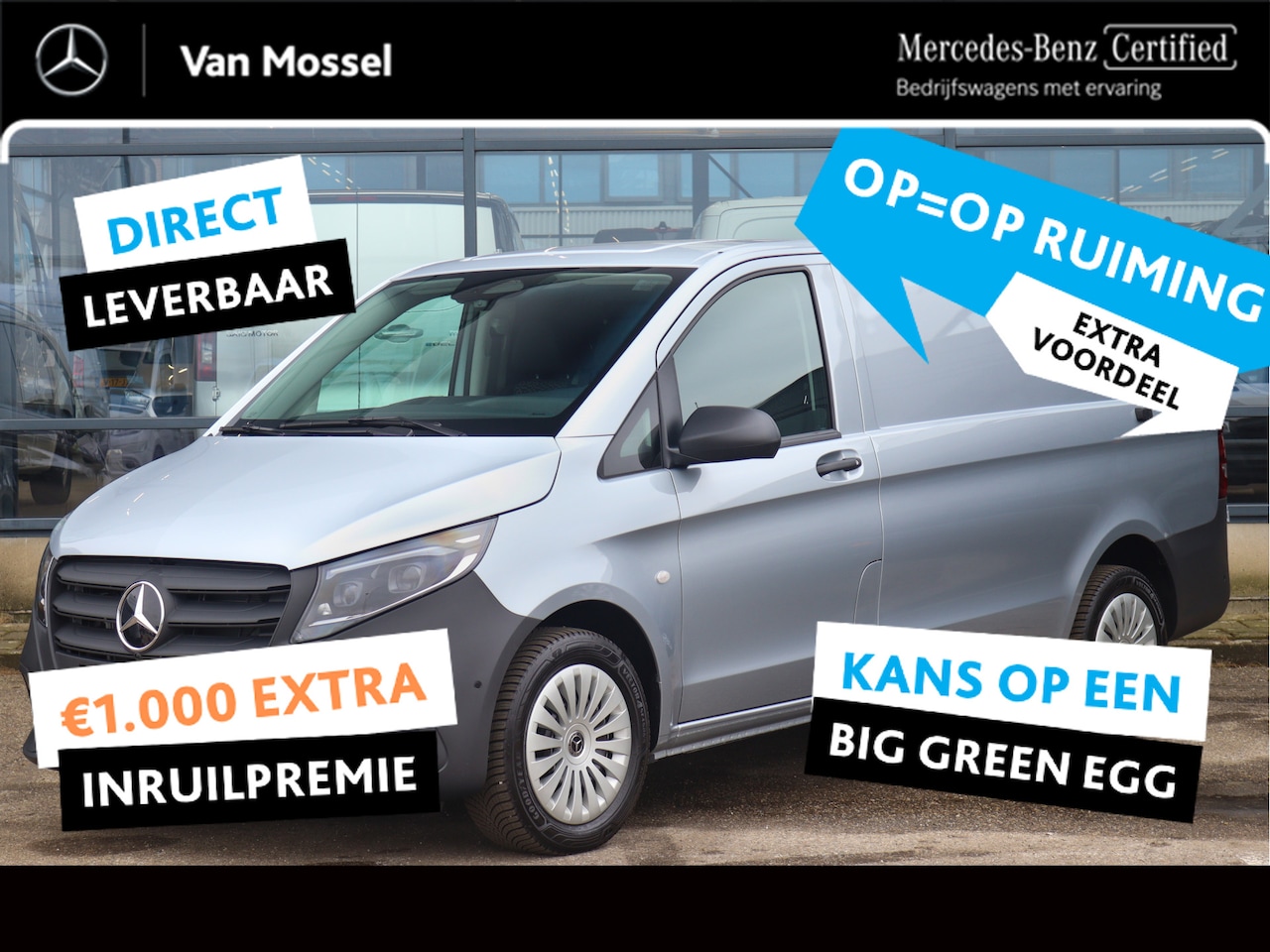 Mercedes-Benz Vito - 116 CDI L2 Pro | AIRCO/NAVI/CAMERA/2.500KG AHW | Certified . - AutoWereld.nl