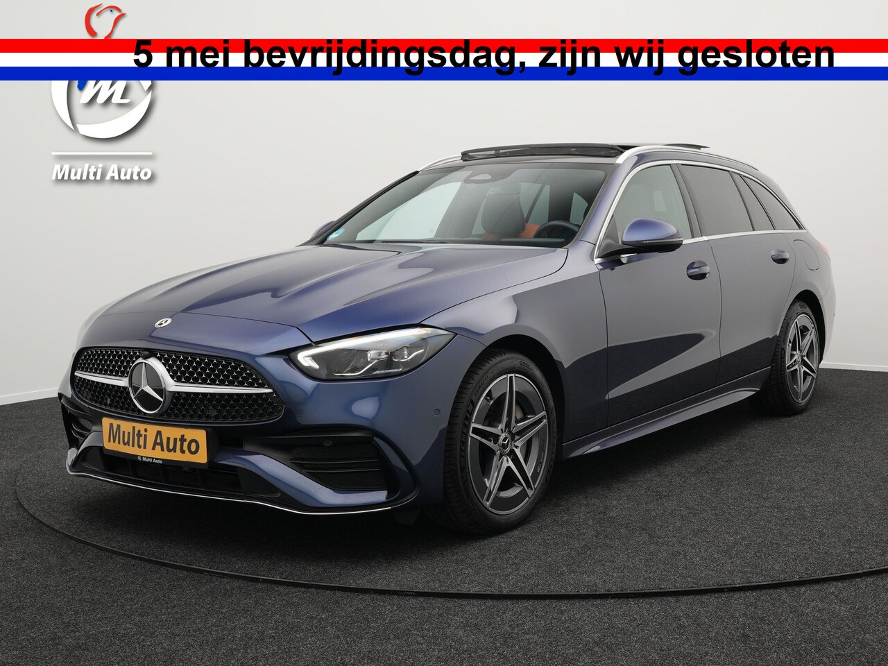 Mercedes-Benz C-klasse Estate - 300 e AMG Line Plug in Hybrid Dealer O.H. PHEV | Panodak | Lederen Sportstoelen Verwarmd | - AutoWereld.nl