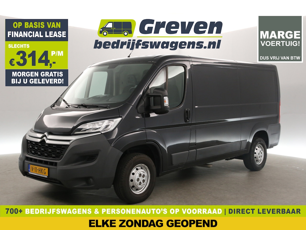 Citroën Jumper - 33 2.0 BlueHDi L2H1 Marge Airco Camera Cruise PDC 3 Persoons Elektrpakket Schuifdeur Trekh - AutoWereld.nl