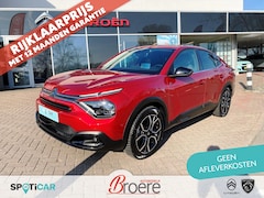 Citroën Ë-C4 X - EV 50kWh 136pk Shine Range tot 350 km | verwarmde voorstoelen en voorruit, camera, trekhaa