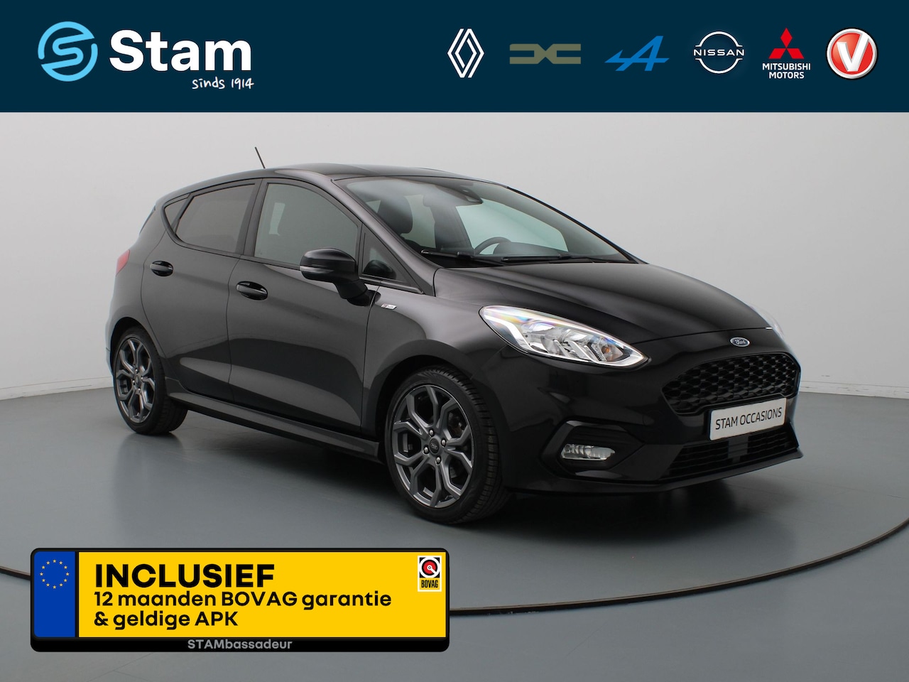 Ford Fiesta - 1.0 EcoBoost ST-Line Cruise | Climate | Carplay | Navi | Parkeersens. achter - AutoWereld.nl