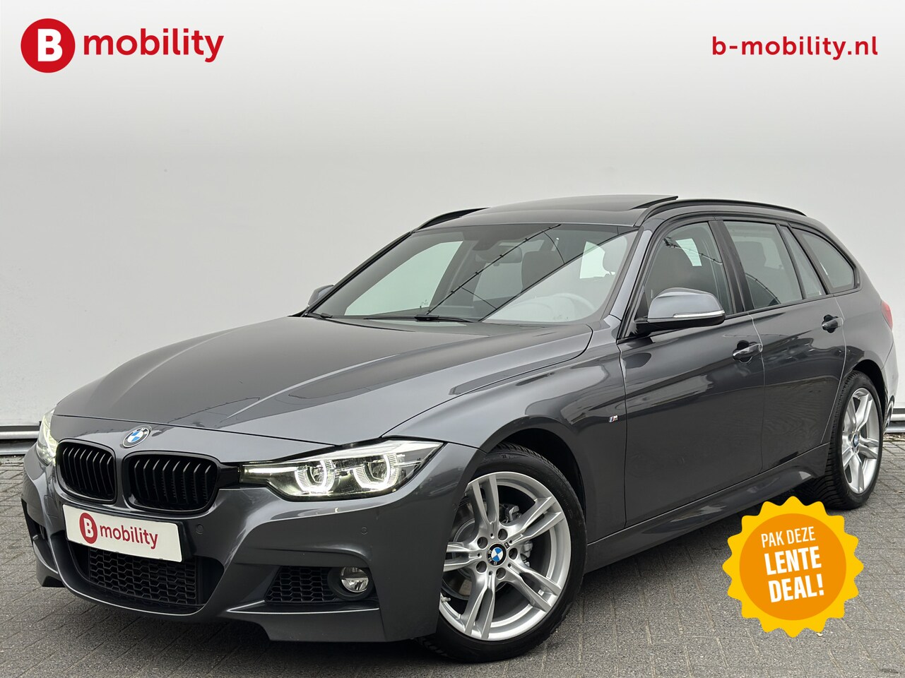 BMW 3-serie Touring - 318i M Sport High Executive Automaat Apple CarPlay | Panoramadak | Navigatie | Leer | Stoe - AutoWereld.nl