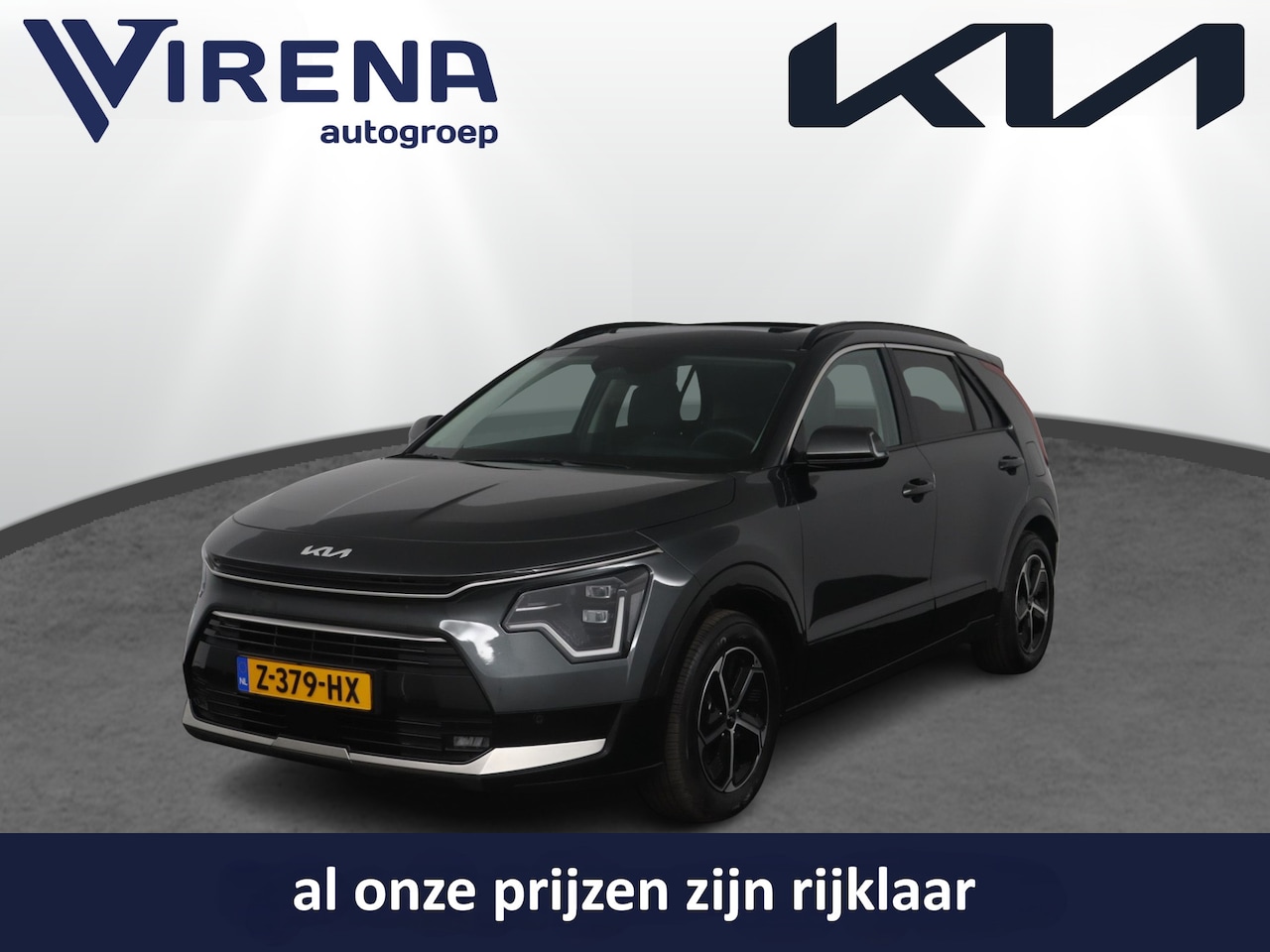 Kia Niro - 1.6 GDi Hybrid DynamicPlusLine Parkeersensoren voor & achter - Lederen interieur - Schuif- - AutoWereld.nl