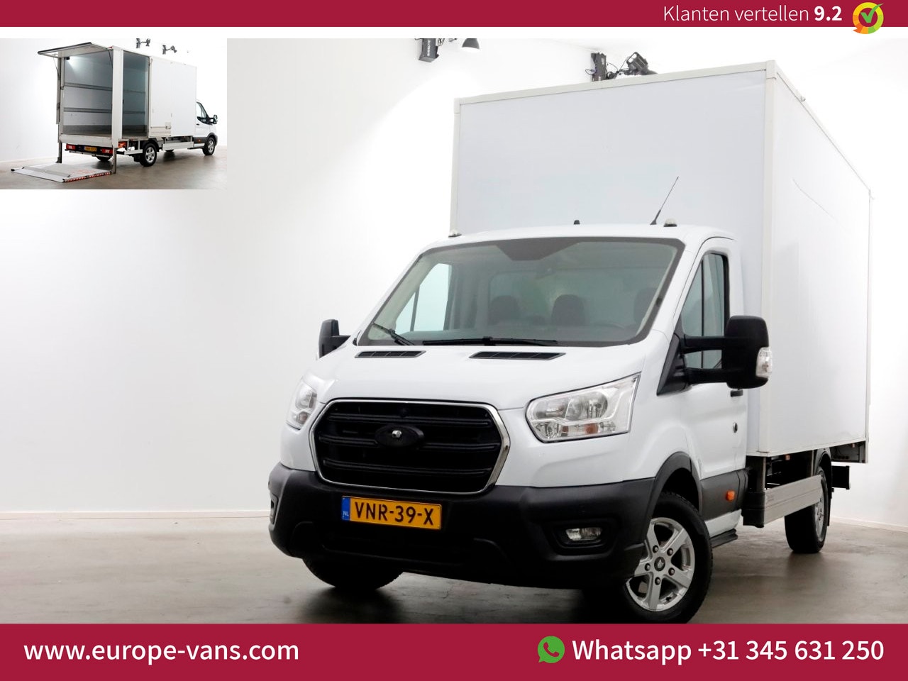 Ford Transit - 350 2.0 TDCI 130pk Bakwagen met laadklep 1.211kg laadvermogen 01-2022 - AutoWereld.nl