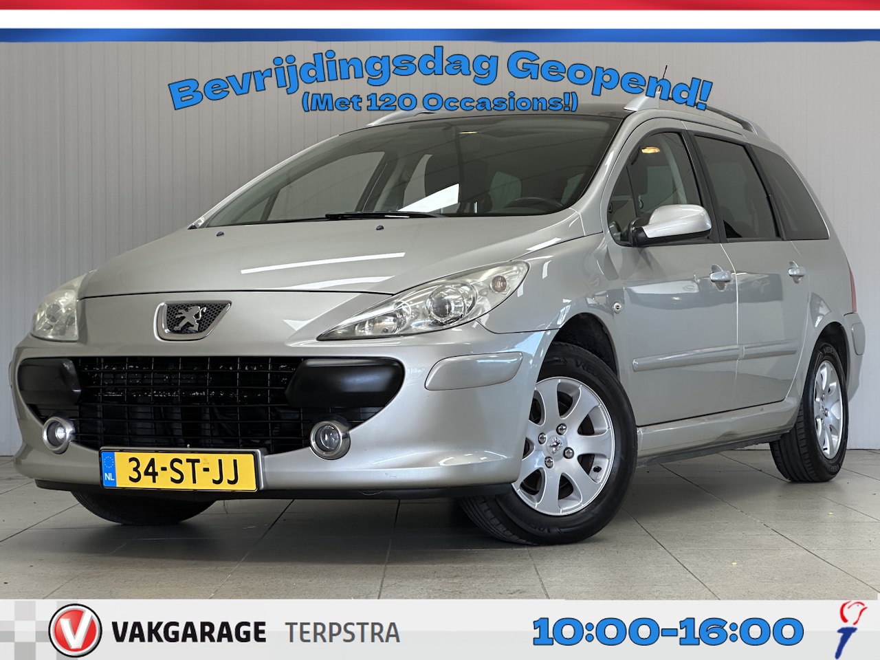 Peugeot 307 SW - 1.6-16V Pack/ 6-Persoons!/ Trekhaak/ 15'' LMV/ Panorama-Dak/ Extra getint glas/ Clima/ Cru - AutoWereld.nl