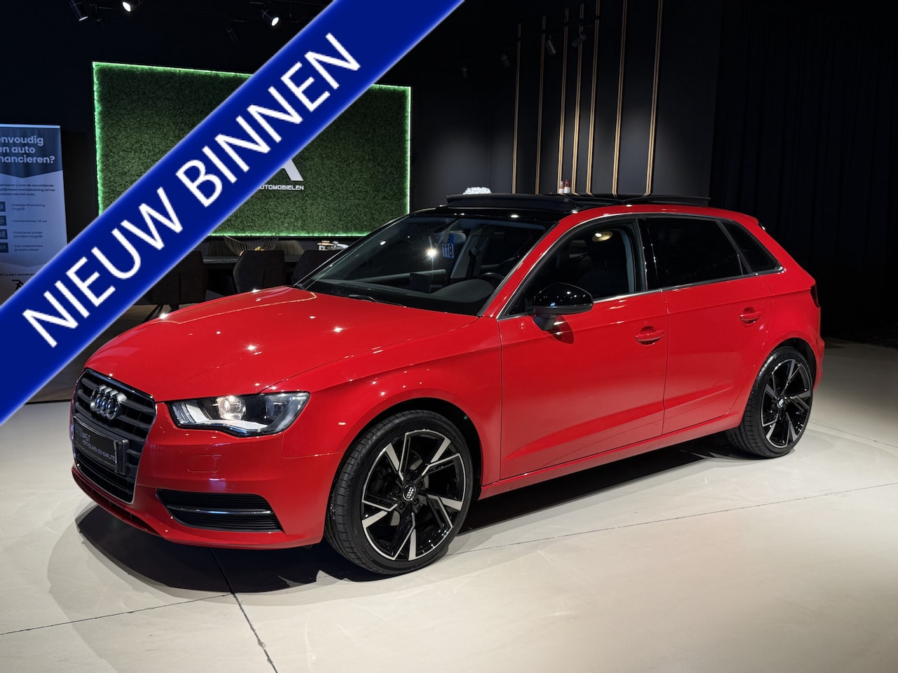 Audi A3 Sportback - 1.4 TFSI S-Tronic Pano|Leer|Cruis|PDC Rood! - AutoWereld.nl