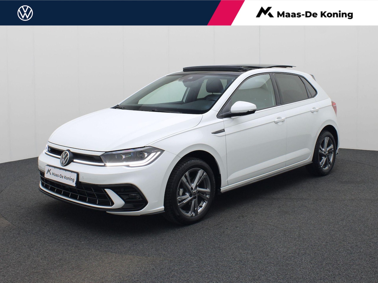 Volkswagen Polo - 1.0TSI/95PK R-Line · Panoramadak · Navigatie · Camera + Parkeersensoren · Garantie tot maa - AutoWereld.nl