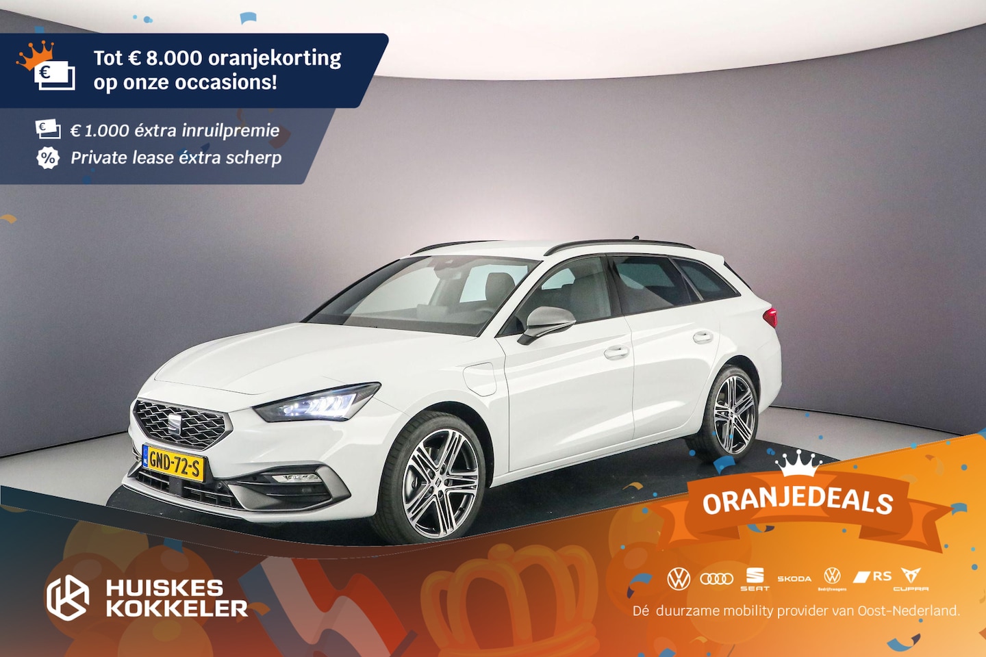 Seat Leon Sportstourer - FR First Edition 1.5 TSI eHybrid 204pk DSG Automaat Adaptive cruise control, Navigatie, Ac - AutoWereld.nl