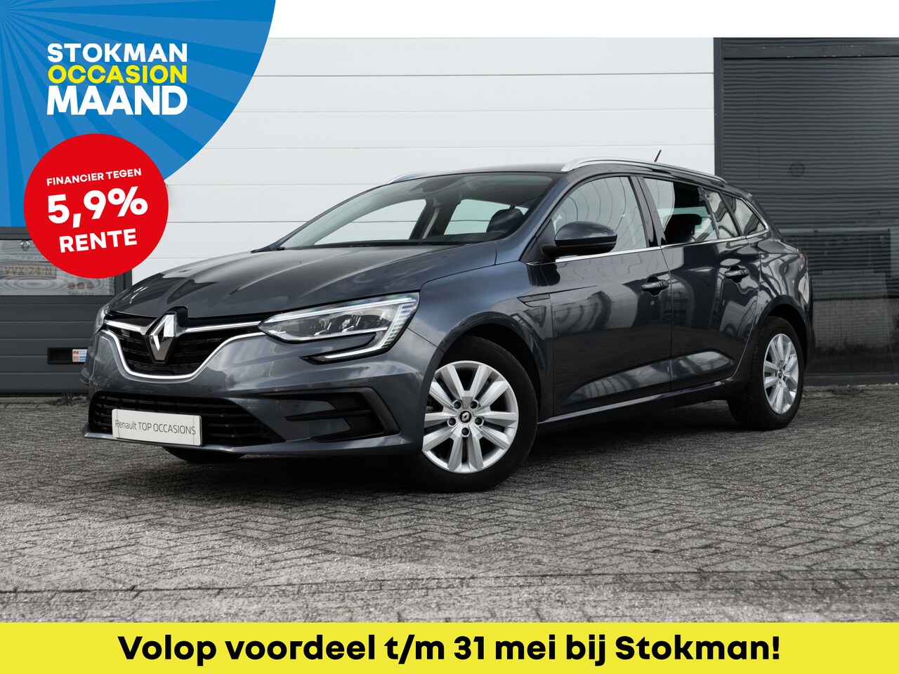 Renault Mégane Estate - 1.5 Blue dCi 115 PK | NAVI | Parkeersensoren achter | ECC | 1700 KG aanhangergewicht | | i - AutoWereld.nl
