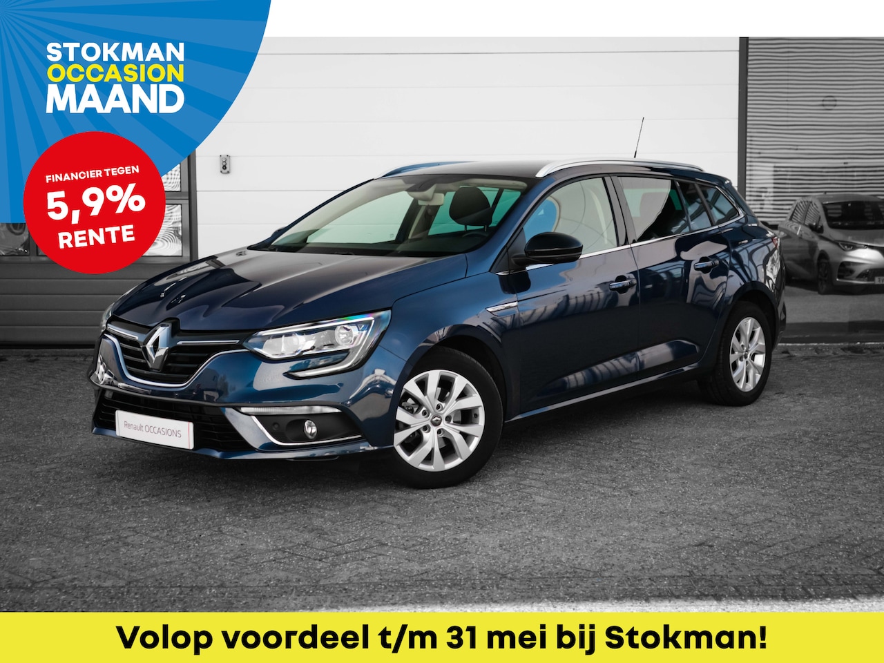 Renault Mégane Estate - 1.3 TCe 115 PK Limited | Parkeersensoren achter en voor | LM Velgen 16" | ECC | Handsfree - AutoWereld.nl