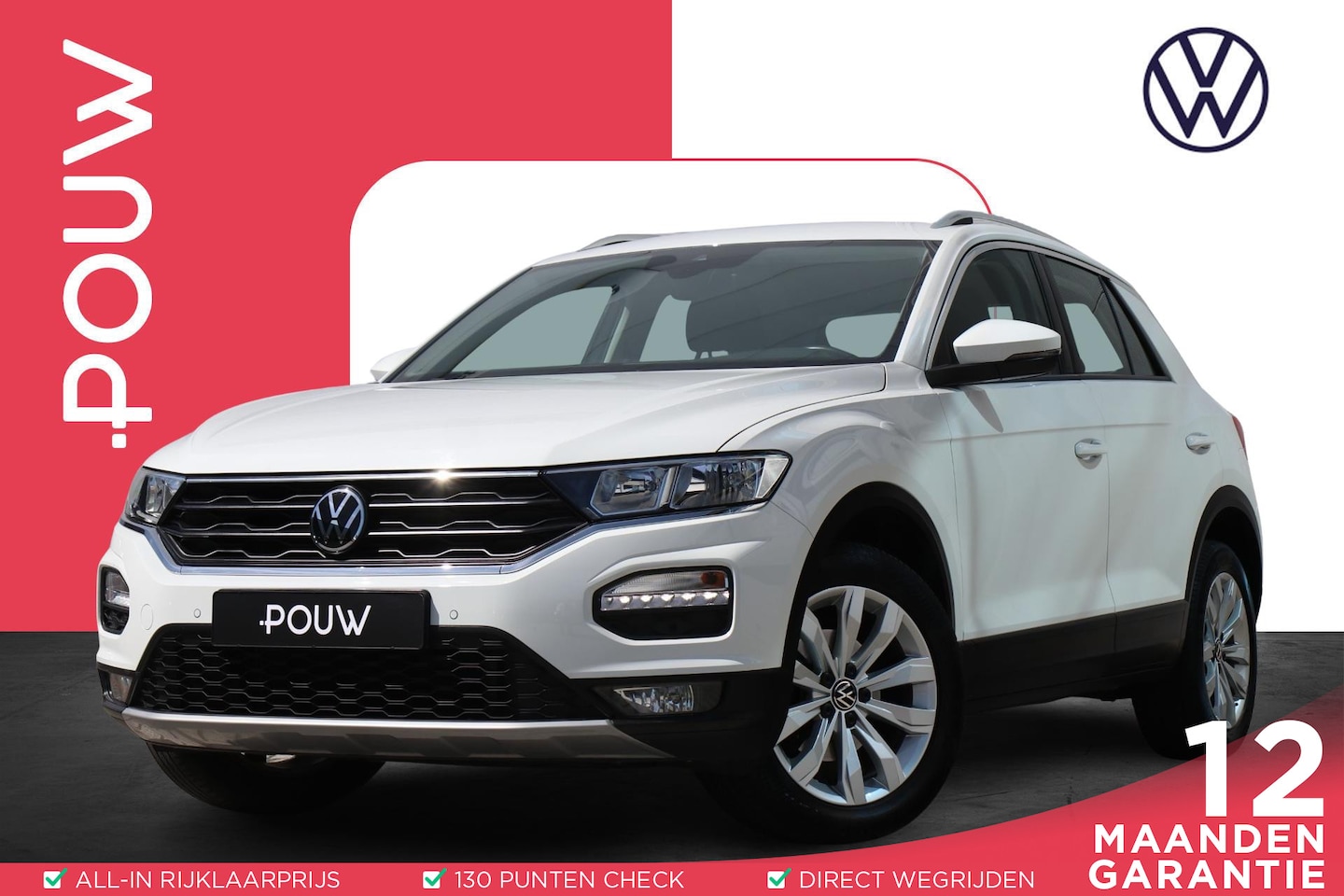 Volkswagen T-Roc - 1.0 TSI 110pk Style | Cruise Control Adaptief | Parkeersensoren | 17" Velgen - AutoWereld.nl