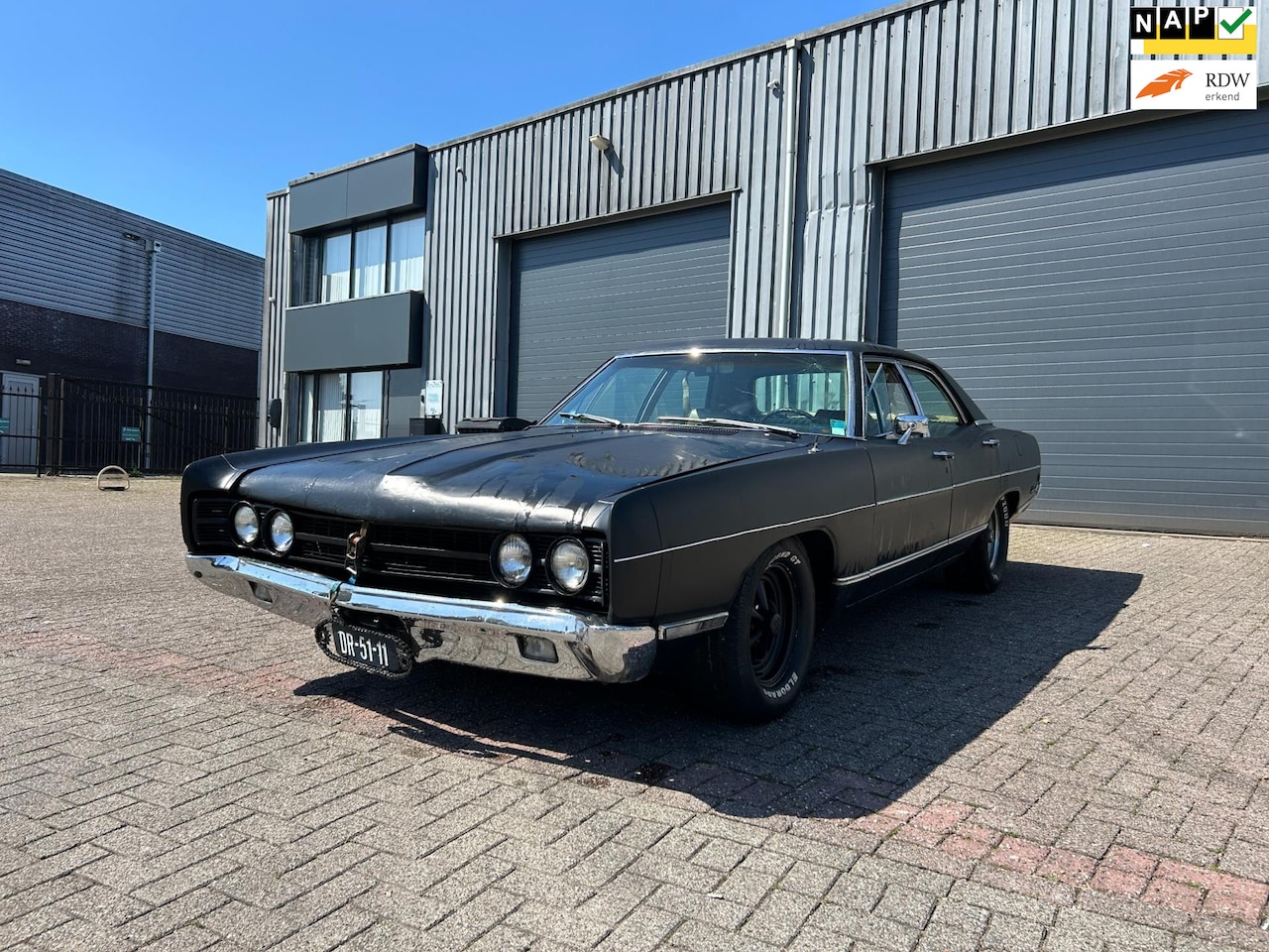 Ford Galaxie - 500 Aut. 351 V8 ,BJ 1969 LPG Mat zwart apk wb vrij - AutoWereld.nl
