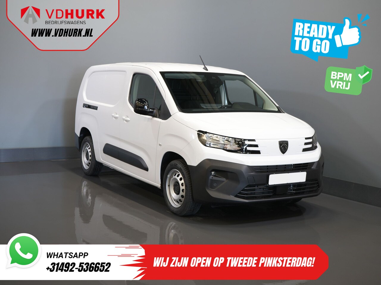 Peugeot Partner - 1.5 HDi 130 pk Aut. L2 BPM VRIJ! Virtual Cockpit/ Carplay/ Climate/ Camera/ PDC/ Cruise - AutoWereld.nl