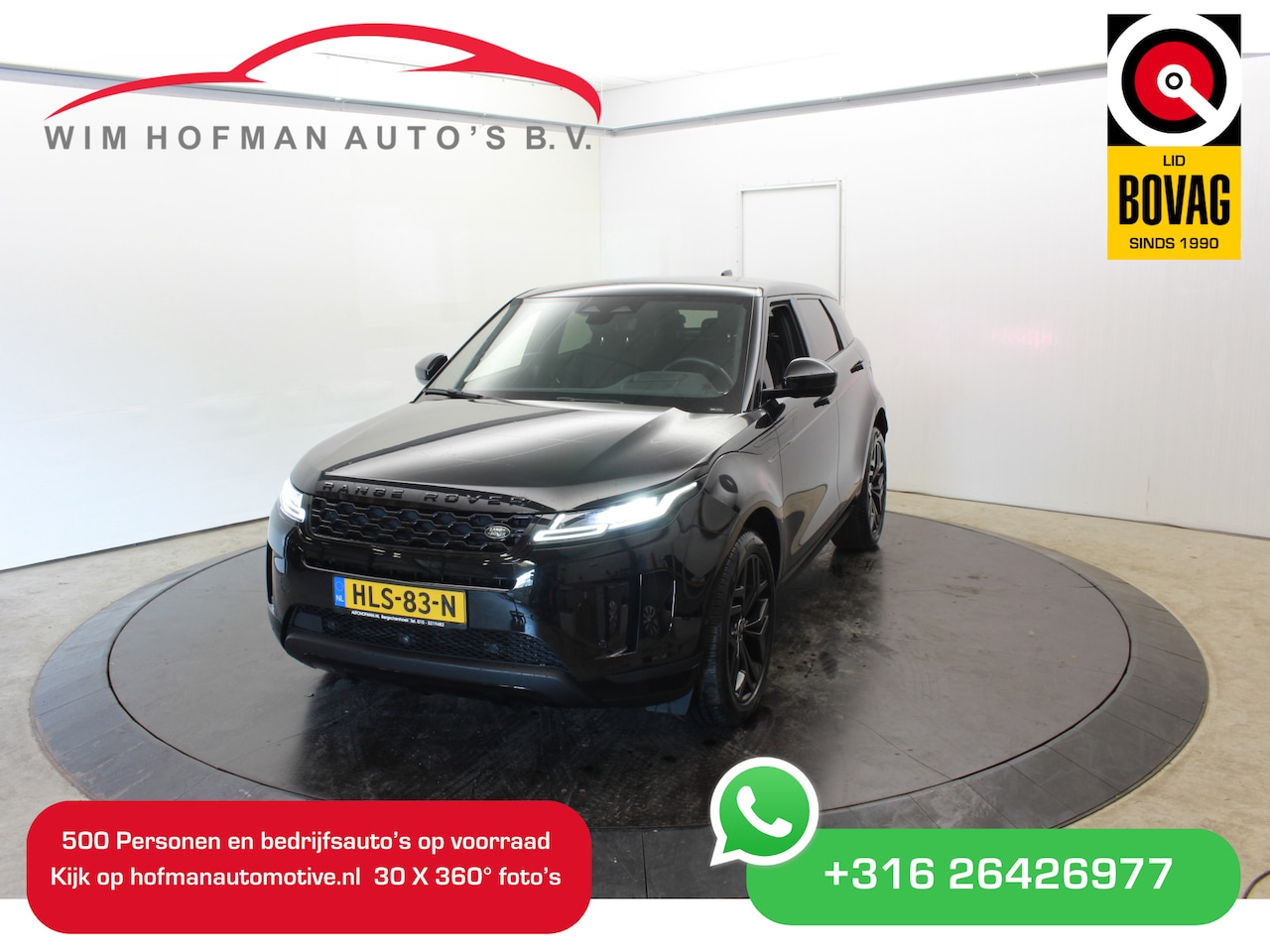 Land Rover Range Rover Evoque - 1.5 P300e AWD Head Up Camera PDC El A-klep Leer Apple Carplay Stoelverwarming - AutoWereld.nl