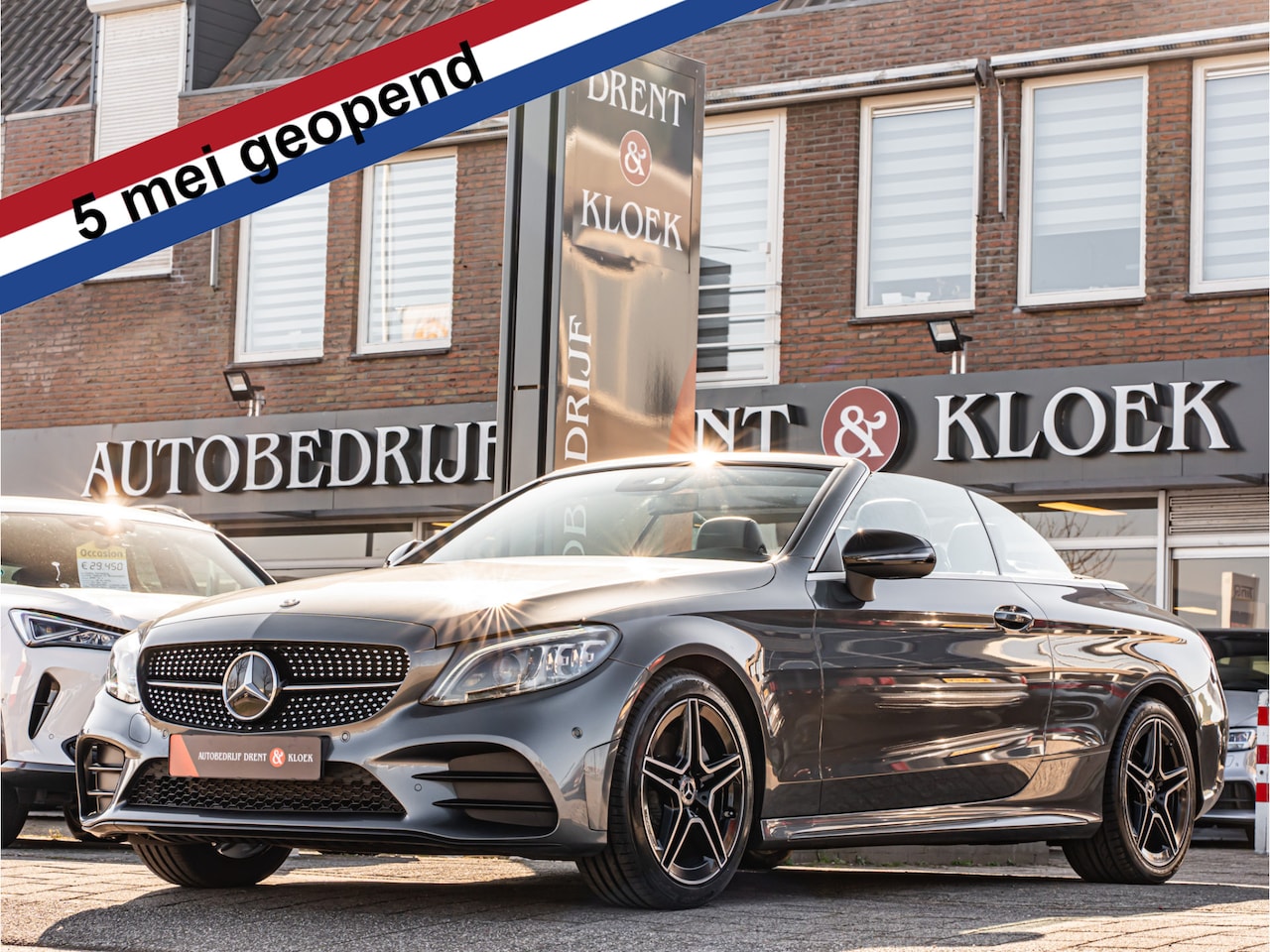 Mercedes-Benz C-klasse Cabrio - 200 Premium Plus Pack AMG BURMESTER AUDIO MULTIBEAM LED NIGHT PAKKET TREKHAAK - AutoWereld.nl