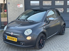 Fiat 500 - 0.9 TwinAir Blackjack / Clima / Xenon / Black hemel / Rood Leer