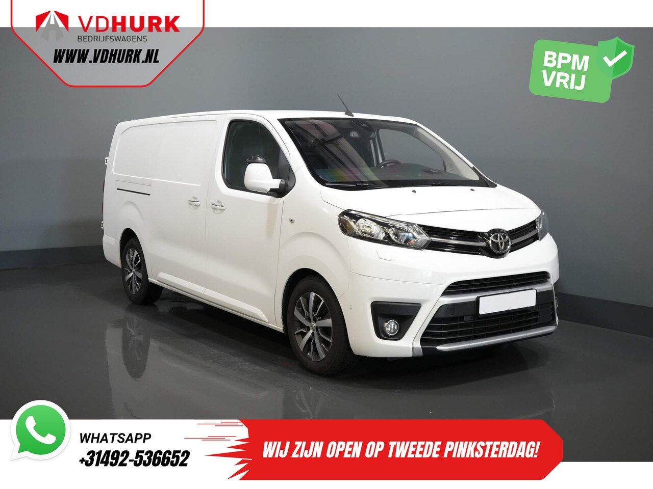 Toyota ProAce Worker - 2.0 D-4D 180 pk Aut. L3 2x Schuifdeur/ Adapt. Cruise/ Alarm III/ Standkachel/ Stoelverw./ - AutoWereld.nl
