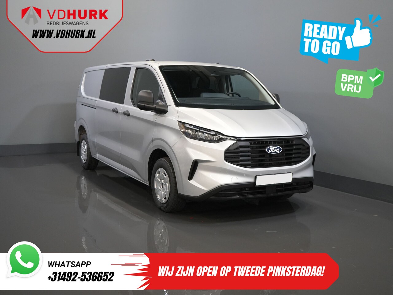 Ford Transit Custom - 320 2.0 TDCI 150 pk L2 Trend DC Dubbel Cabine BPM VRIJ! Garantie 5J of 200.000 km/ 2xSchui - AutoWereld.nl