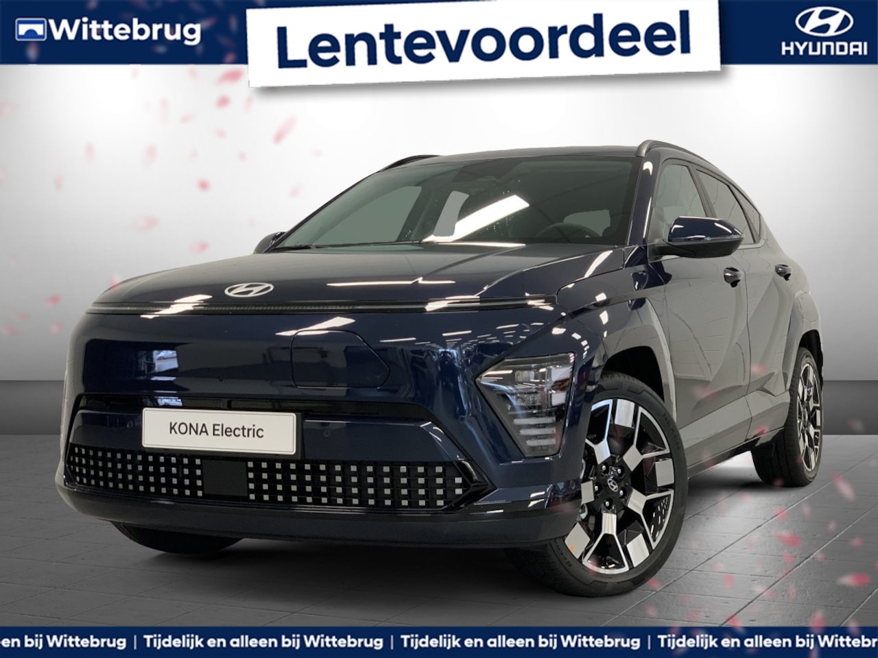 Hyundai Kona Electric - Premium 65.4 kWh Volledig Elektrische Automaat met Navigatie, Lederen bekleding en Stoelve - AutoWereld.nl