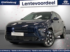 Hyundai Kona Electric - Premium 65.4 kWh Volledig Elektrische Automaat met Navigatie, Lederen bekleding en Stoelve