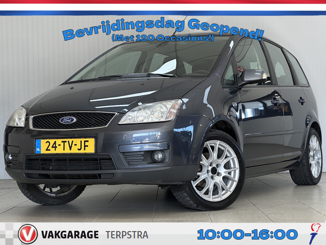 Ford Focus C-Max - 1.6-16V Futura/ Trekhaak/ Voorruitverw./ Clima/ Cruise/ Elek. pakket/ Radio-CD/ Multi. LED - AutoWereld.nl