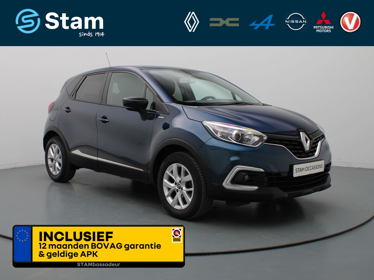 Renault Captur - TCe 90pk Limited Airco | Carplay | Navi | Parksens. achter | 16" Velgen - AutoWereld.nl