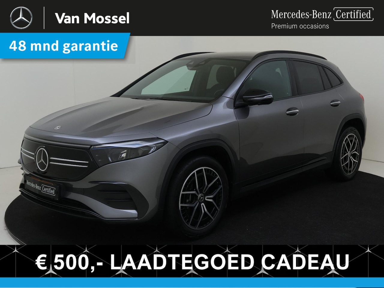 Mercedes-Benz EQA - 350 4MATIC AMG Line 67 kWh / Stoelverwarming / 360Graden-Camera / Panaroma-schuifdak / Nig - AutoWereld.nl