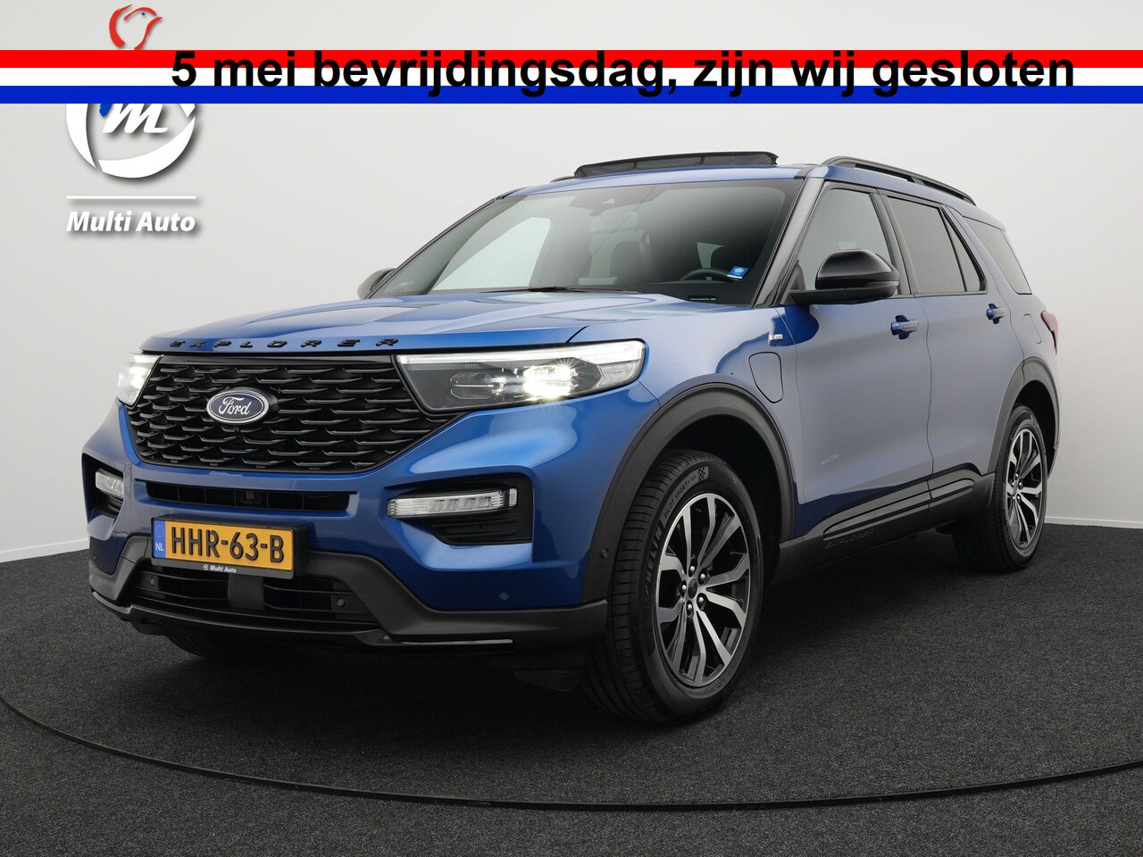 Ford Explorer - 3.0 V6 EcoBoost ST-Line Plug In Hybrid 457pk 7 Persoons PHEV | Panodak | Trekhaak Afn . | - AutoWereld.nl