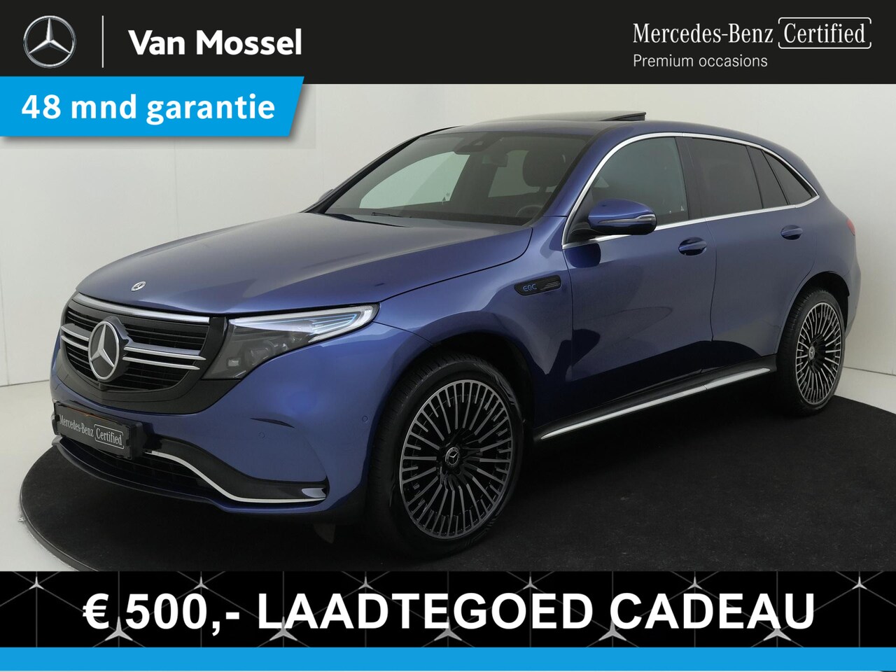 Mercedes-Benz EQC - 400 4MATIC AMG Line 80 kWh /Schuifdak /Elek. Trekhaak /21 Inch - AutoWereld.nl