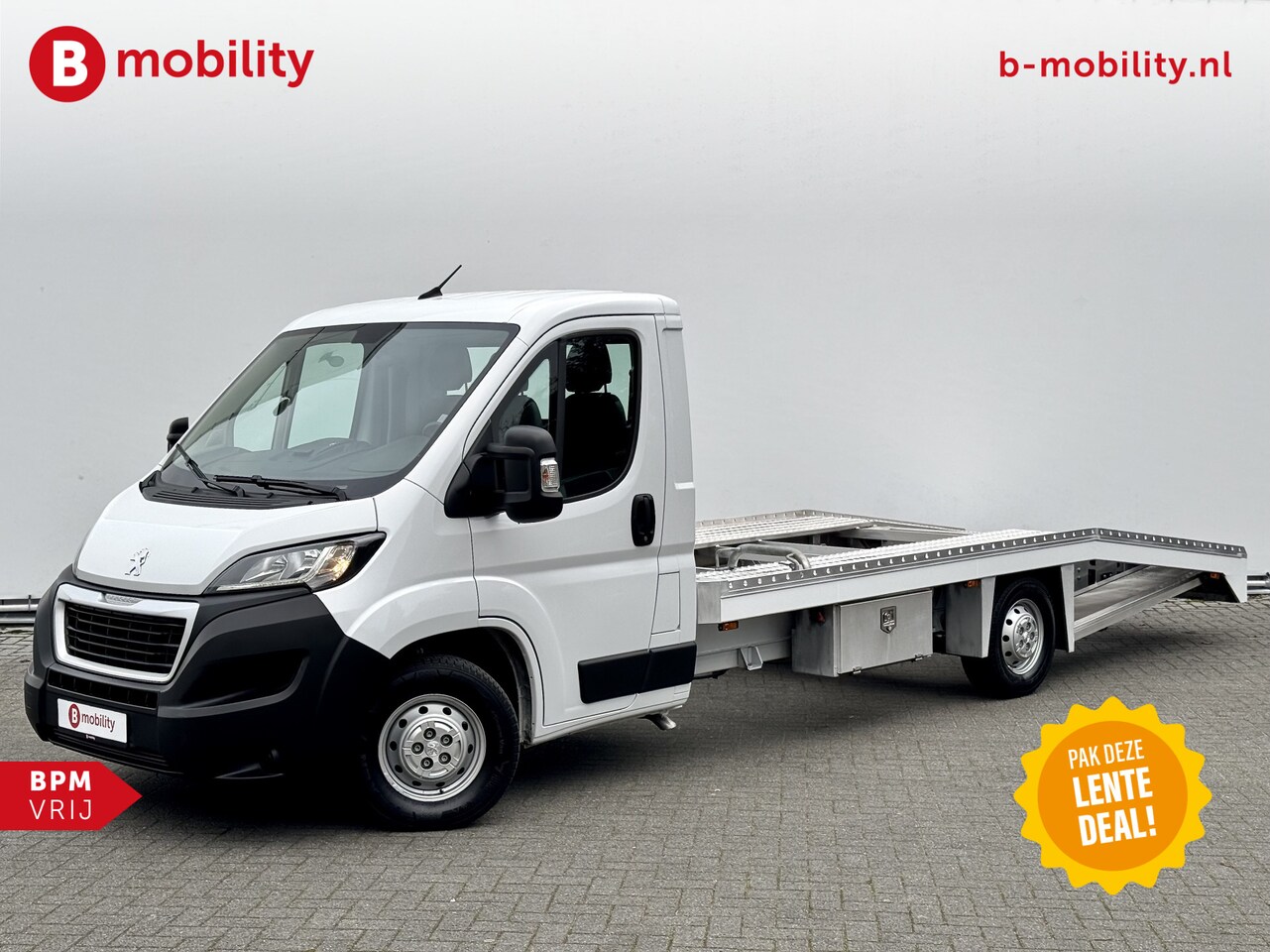 Peugeot Boxer - Tijhof 335 2.2 BlueHDi 165PK 1.599kg Laadverm. Luchtvering Autotransporter | Lier | Cruise - AutoWereld.nl