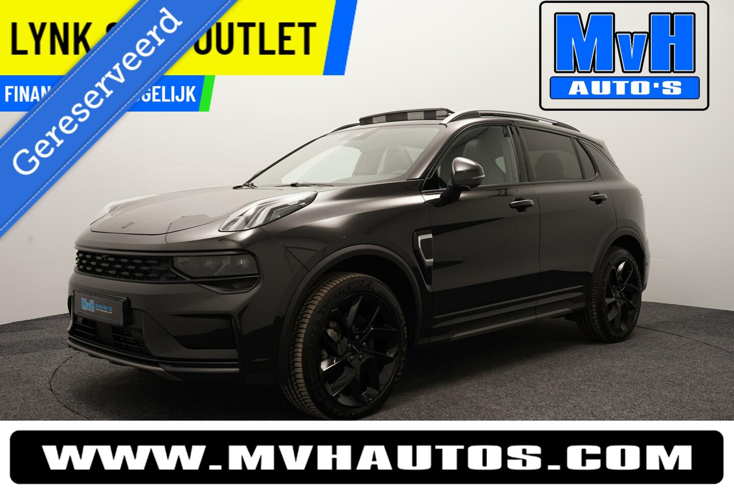 Lynk & Co 01 - 1.5|LEER|FULL BLACK XXL|ZWARTE.HEMEL|360ºCAM|NAP - AutoWereld.nl