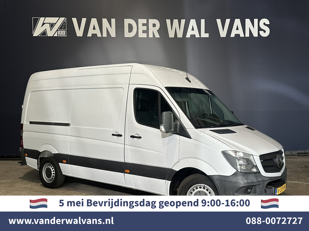 Mercedes-Benz Sprinter - 316 CDI 163pk L2H2 Euro6 ** Airco | 2800kg Trekhaak | Cruisecontrol Parkeersensoren - AutoWereld.nl