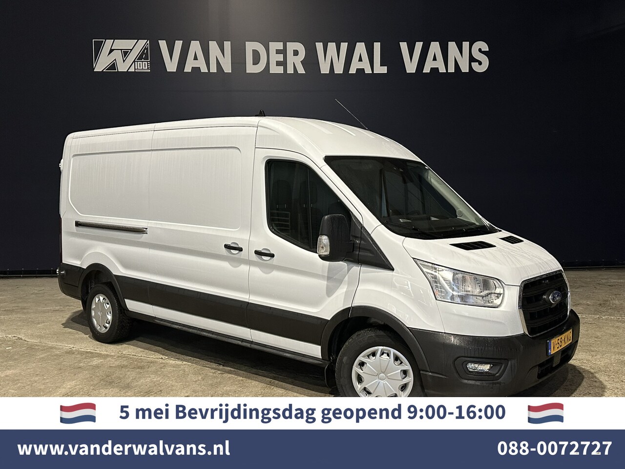 Ford Transit - 2.0 TDCI 131pk L3H2 Euro6 Airco | Camera | Navigatie | Apple Carplay | Cruisecontrol Stoel - AutoWereld.nl