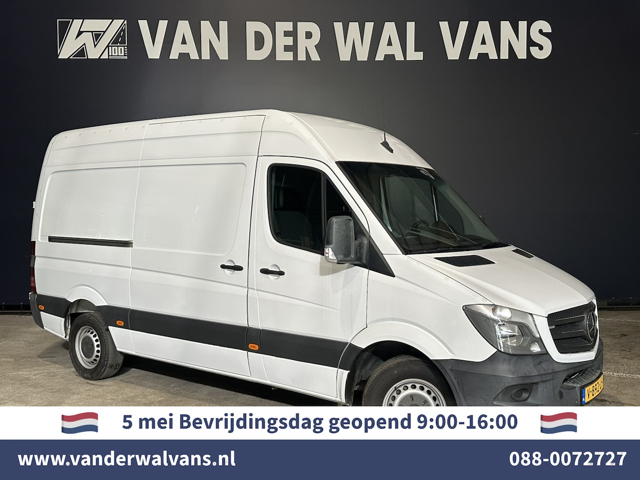 Mercedes-Benz Sprinter - 316 CDI 163pk L2H2 Euro6 Airco | 2800kg Trekhaak | Cruisecontrol | Parkeersensoren bluetoo - AutoWereld.nl