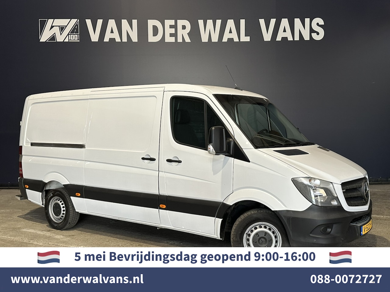 Mercedes-Benz Sprinter - 316 CDI 164pk L2H1 Euro6 Airco | 2800kg trekhaak | Navigatie | Cruisecontrol Parkeersensor - AutoWereld.nl