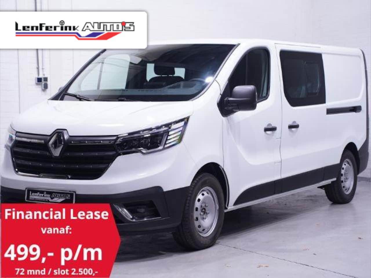 Renault Trafic - 2.0 DCi 170 pk L2 Dubbel Cabine Aut. BPM vrij Navi 2x Schuifdeur, LED Koplampen, PDC achte - AutoWereld.nl