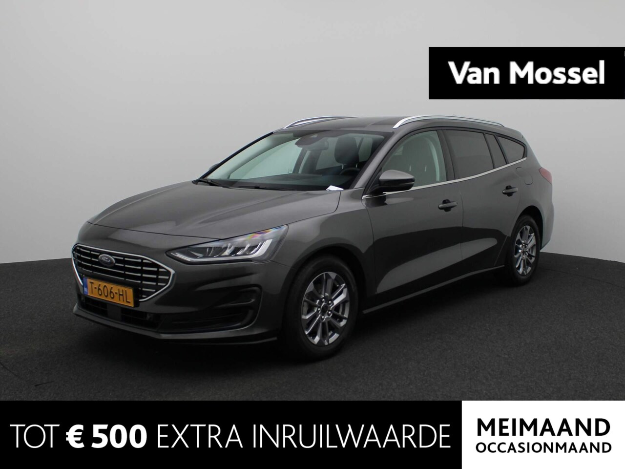 Ford Focus Wagon - 1.0 EcoBoost Hybrid Titanium | Navigatie | Parkeersensoren voor - achter | Licht Metalenve - AutoWereld.nl