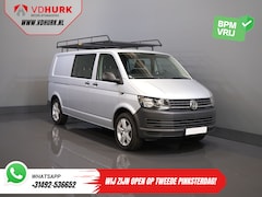 Volkswagen Transporter - 2.0 TDI L2 DC Dubbel Cabine BPM VRIJ NL Auto/ Imperiaal/ Carplay/ 18" LMV/ Cruise/ Trekhaa