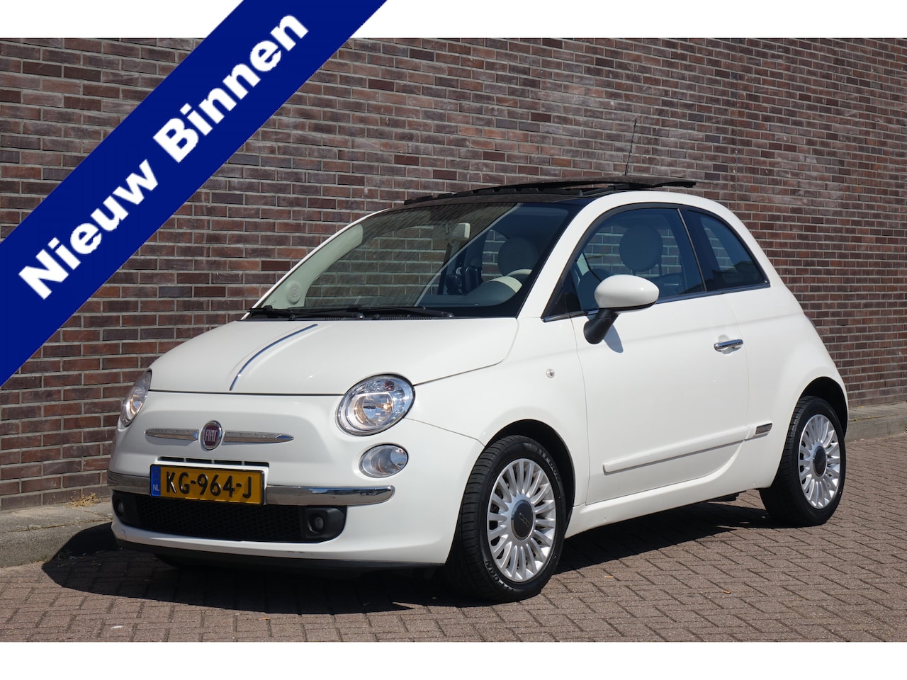 Fiat 500 - 0.9 TwinAir Lounge 0.9 TwinAir Lounge, airco, panoramadak elektrisch, top staat! - AutoWereld.nl