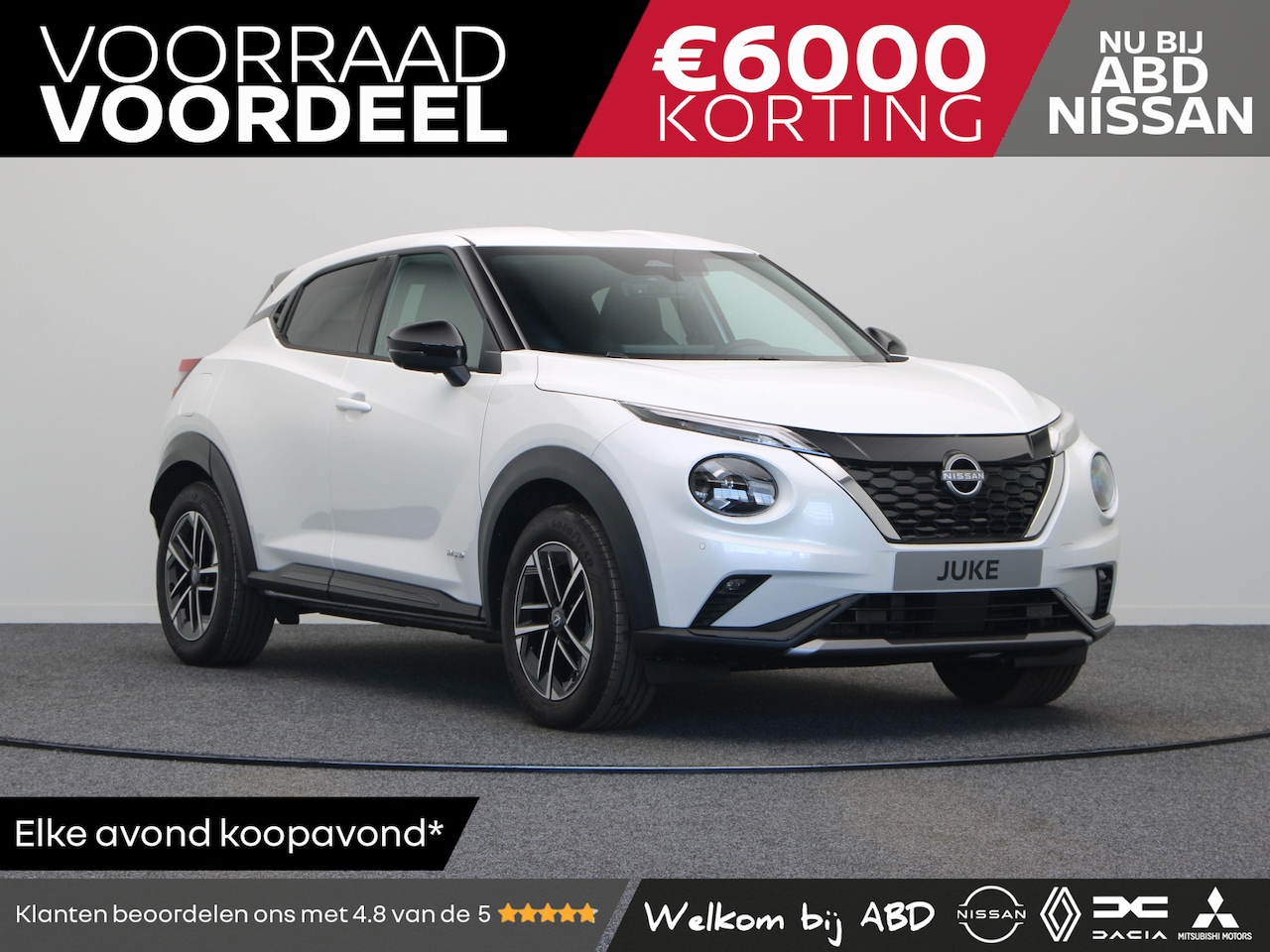 Nissan Juke - Nissan N-Connecta + Technology Pack + Cold Pack 1.6L HYBRID 143 | 17" Lichtmetalen velgen - AutoWereld.nl