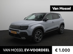 Jeep Avenger - Summit 54 kWh | Storm Grey | Achteruitrij camera | Panoramadak | Lederen bekleding | DEMO