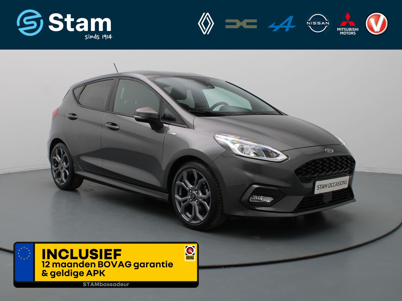 Ford Fiesta - 1.0 EcoBoost ST-Line Carplay | Climate | Cruise | Parksens. achter | 17" Velgen - AutoWereld.nl