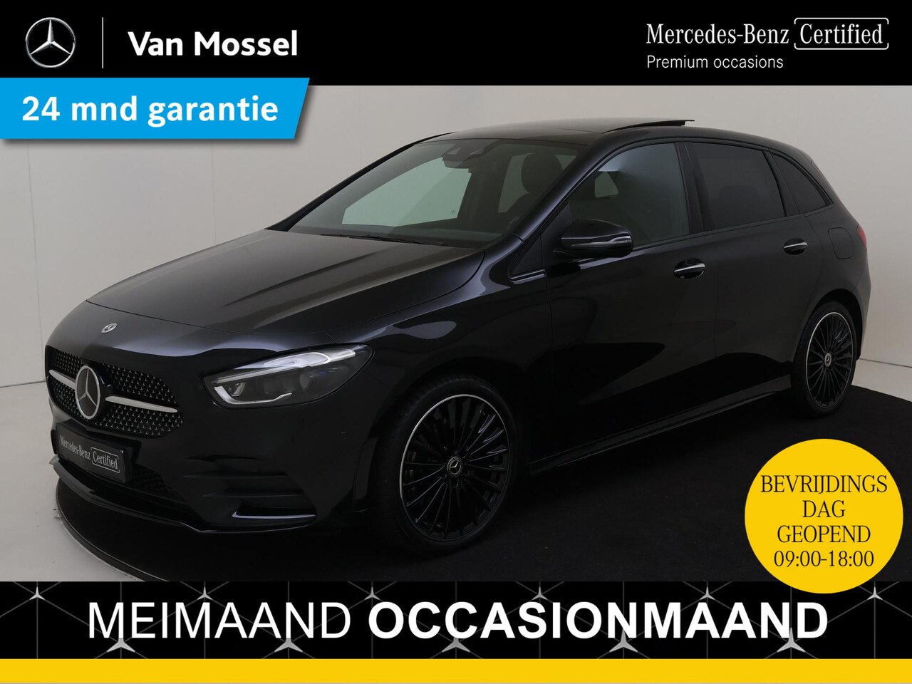 Mercedes-Benz B-klasse - 250 e AMG Line / Stoelverwarming / Achteruitrijcamera / Panaroma-schuifdak / Night-Pakket - AutoWereld.nl