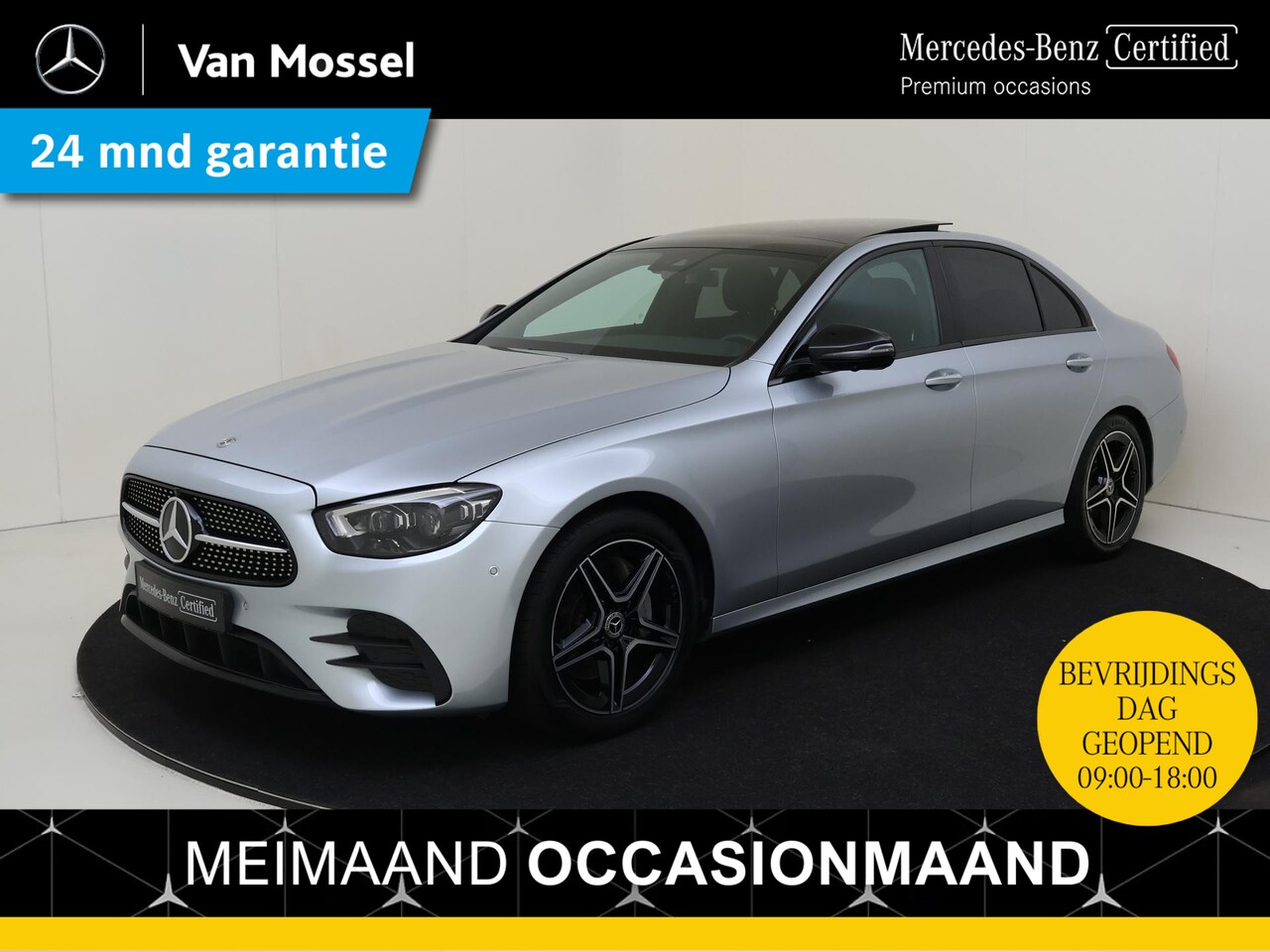 Mercedes-Benz E-klasse - 200 Business Solution AMG / Stoelverwarming / Achteruitrijcamera / Night-Pakket / Panaroma - AutoWereld.nl