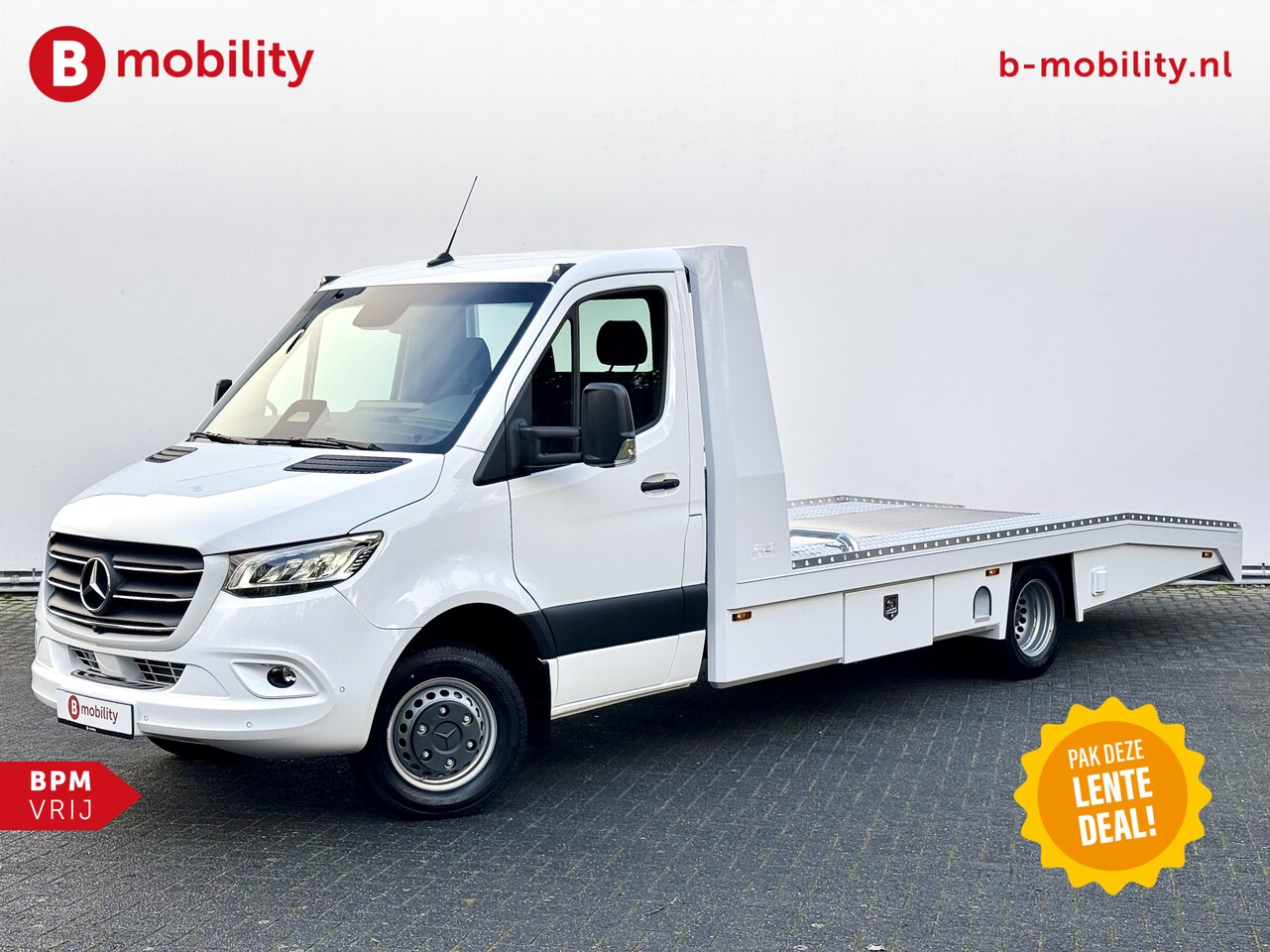 Mercedes-Benz Sprinter - 519 CDI Tijhof AluLiner Luchtvering NIEUW! MJ.2025 Autotransporter/ Oprijwagen | Lier | 3- - AutoWereld.nl