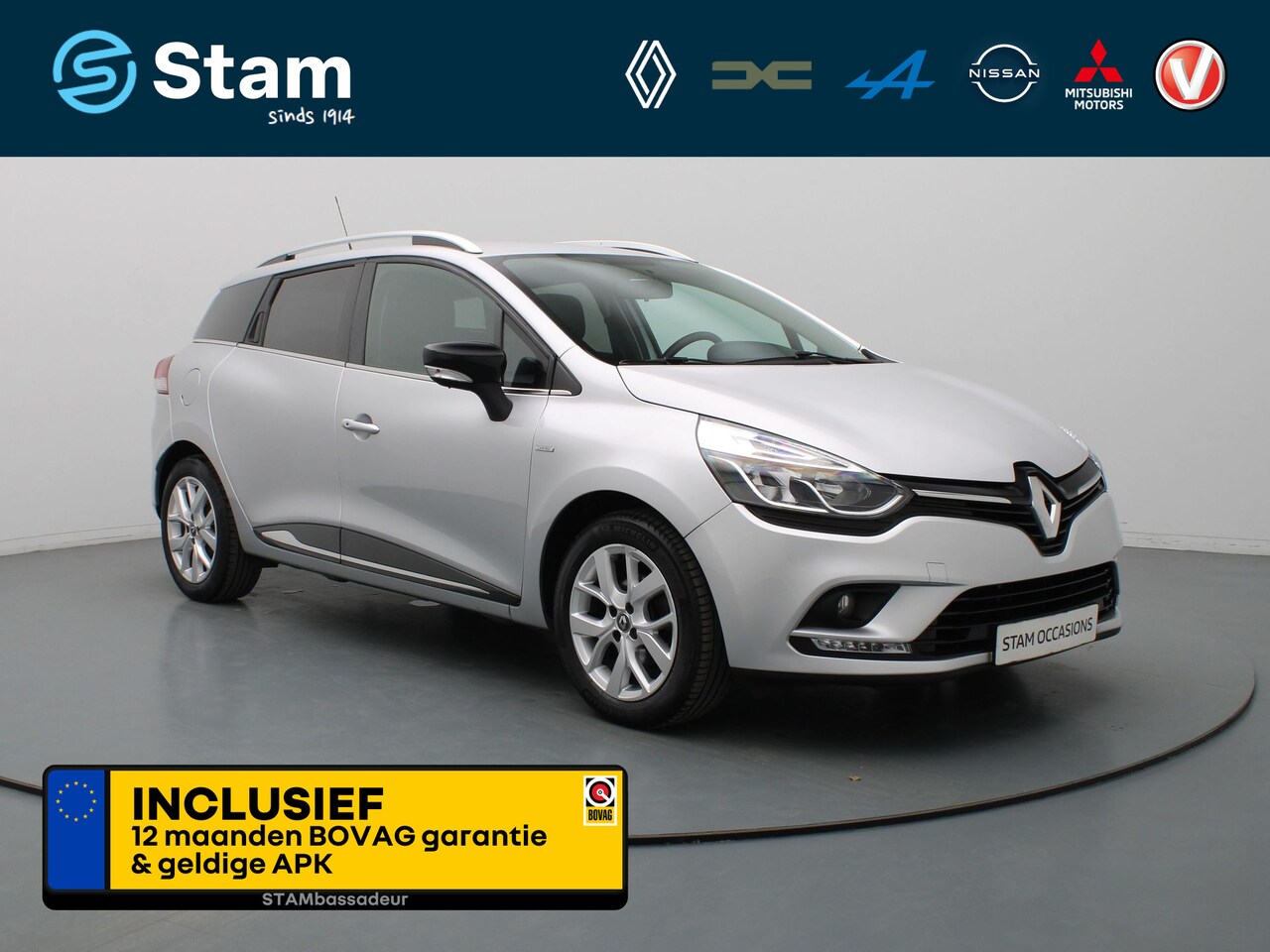 Renault Clio Estate - TCe 90pk Limited Airco | Cruise | Carplay | Navi | Parkeersens. achter - AutoWereld.nl